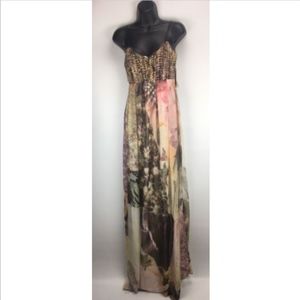 Diesel D-DAPHNINE Floral Maxi Dress